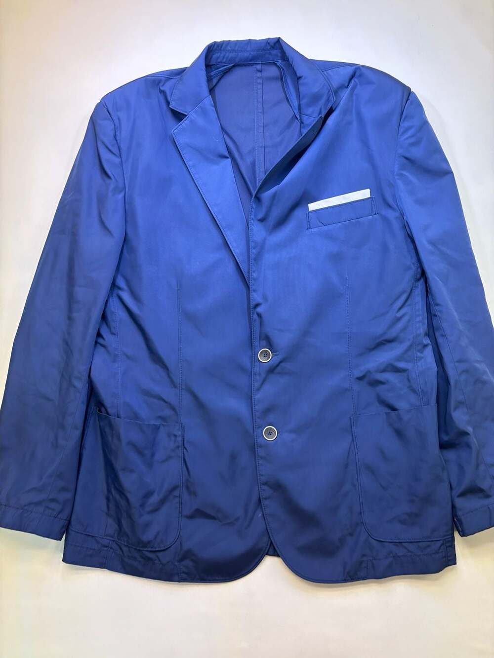 Napoleon Fine Fashions For Men Blue Polyester Sport Coat Blazer Size XL